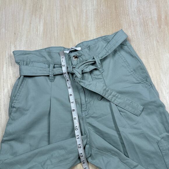 Sam Edelman Seafoam Utility Trouser Belted Coastal High Rise Casual Pants 29 - Picture 7 of 14